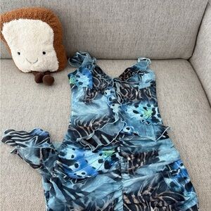 I.AM.GIA Blue and Black Butterfly Print Dress